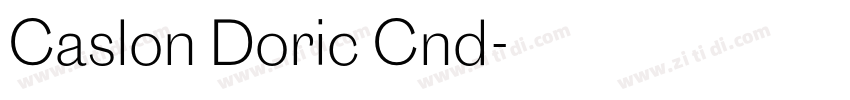 Caslon Doric Cnd字体转换